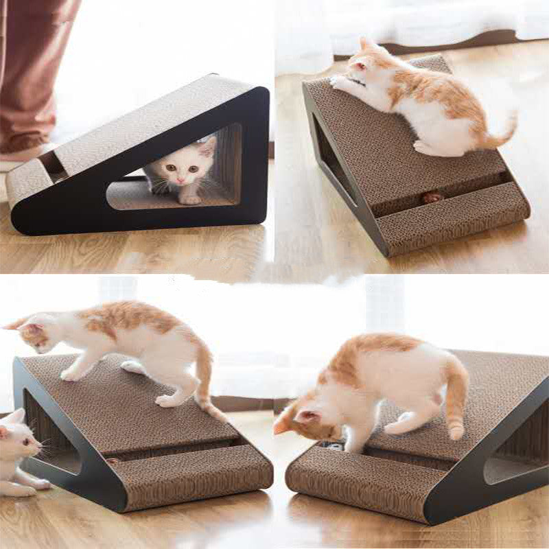 Keep Claws Sharp, Keep Sofas Safe Triangle Cat Scratch Board