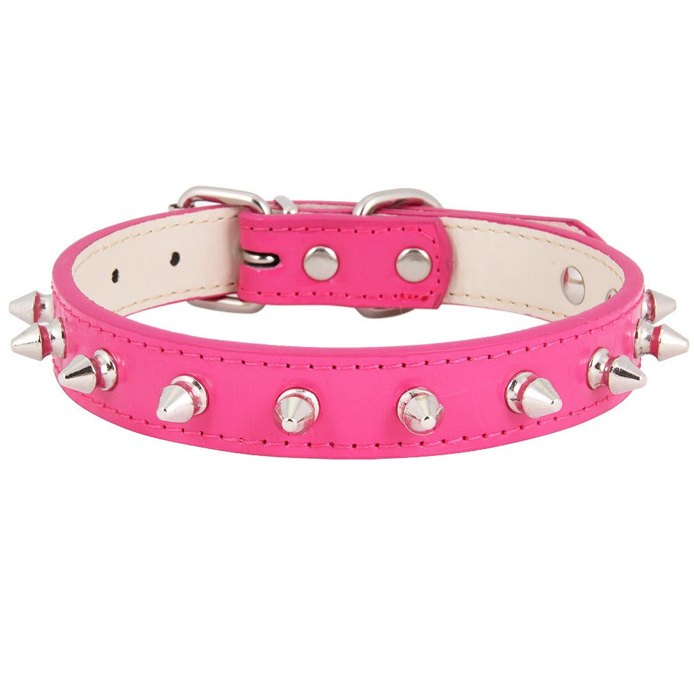 Leather Spike Pet Collar