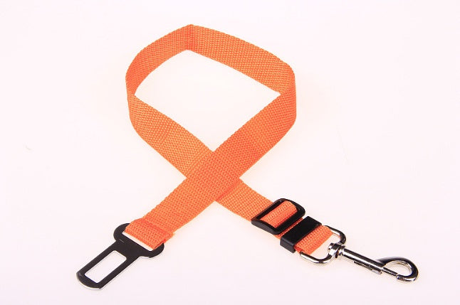 Nylon dog seat belt safety clip leash easy to attach to harness