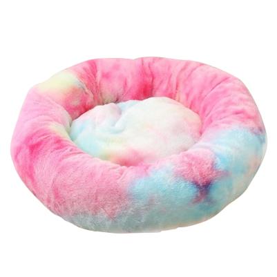 Ultra-Soft Corduroy Donut Cuddler Bed