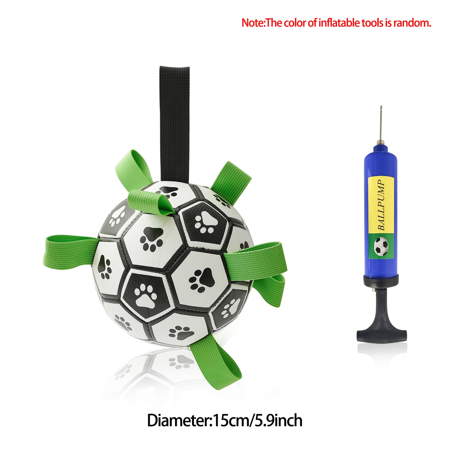 Inflatable Soccer Ball Dog Toy