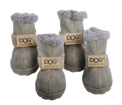 Warm Plush Snow Boots for Dogs