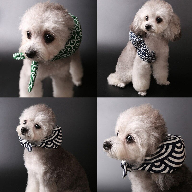 Japanese Cotton Scarf Pet Collar