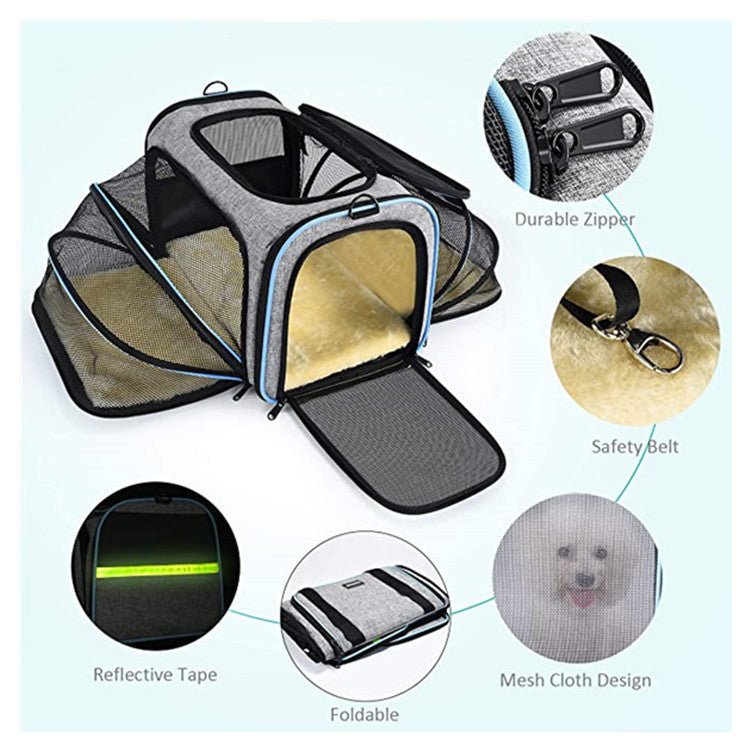 Approved for the Cabin, Loved by Your Pet Expandable Airline Pet Carrier