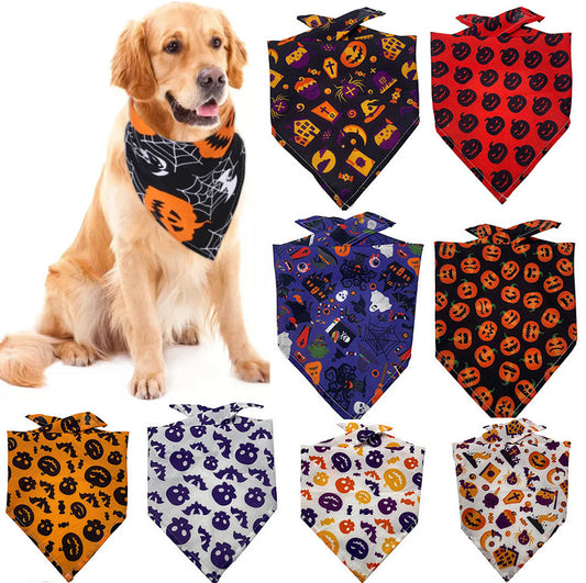 Tie-dye triangle pet bandana and drool scarf the cutest accessory on the block
