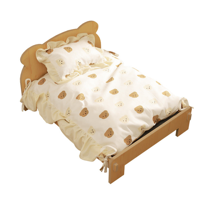Solid Wood Princess Cat Bed