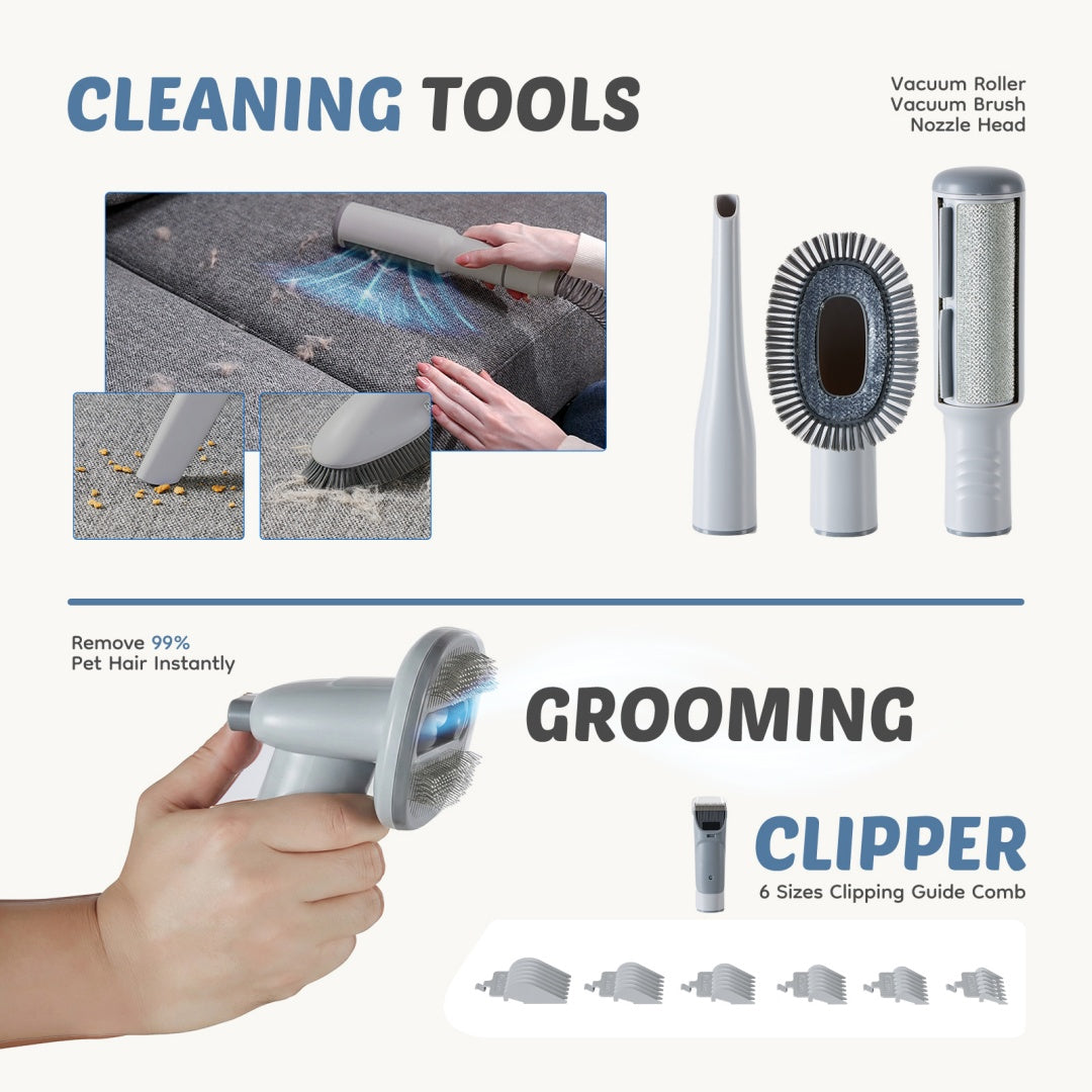 Pro Pet Grooming Clipper & Vacuum Set