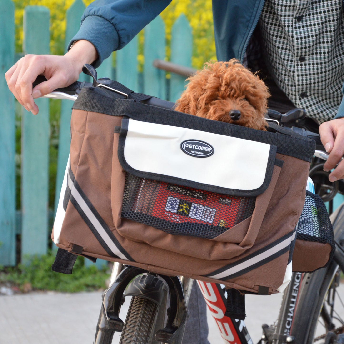 Removable Handlebar Pet Bike Basket Carrier
