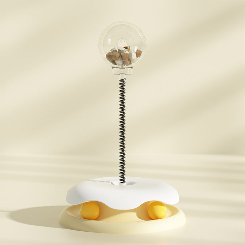 Cat Treat Turntable & Spring Ball Toy