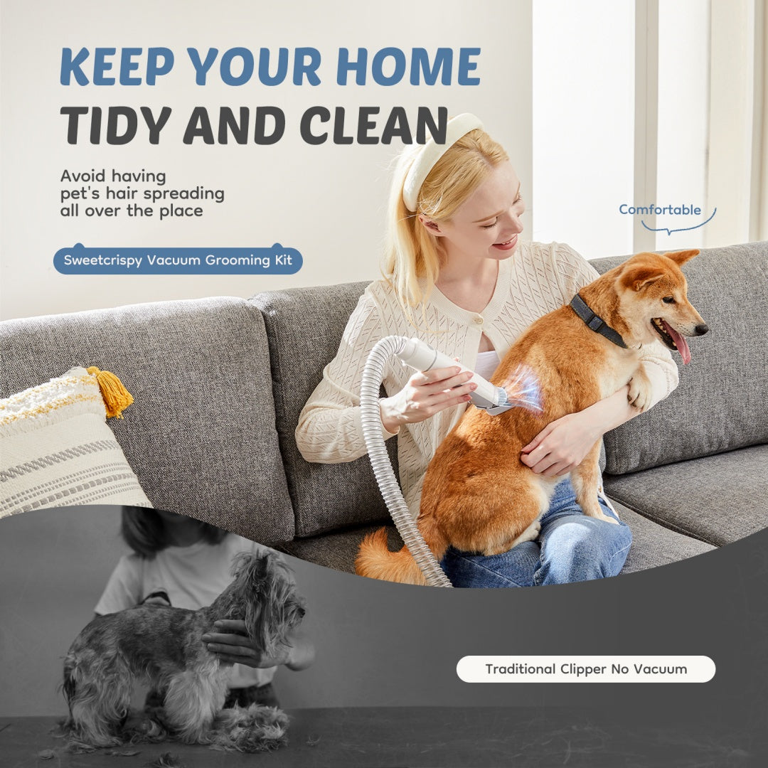 Pro Pet Grooming Clipper & Vacuum Set