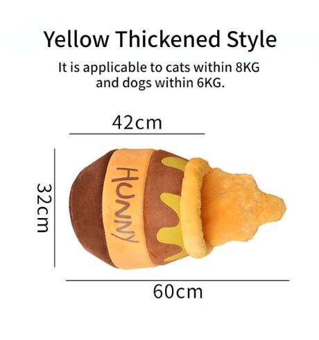 Honey Jar Plush Cat Cave Bed