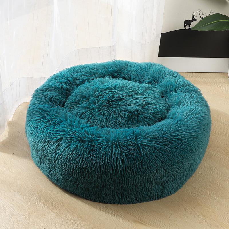 Ultra-Soft Corduroy Donut Cuddler Bed