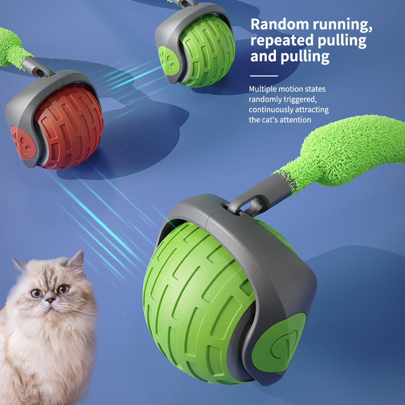 USB Rechargeable Self-Rotating Cat Ball Toy