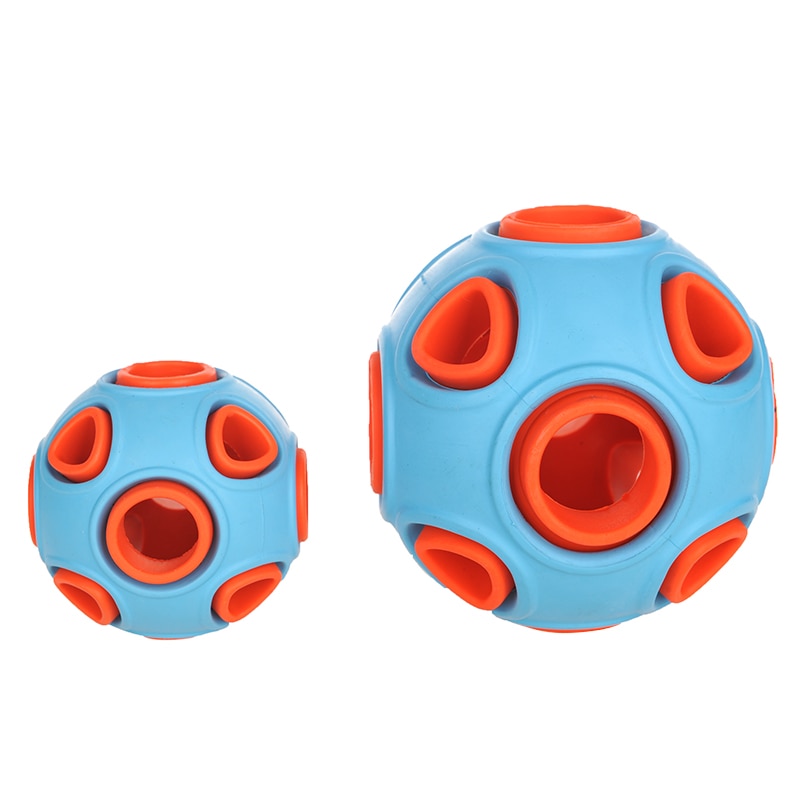 Rubber Food-Dispensing Ball Dog Toy