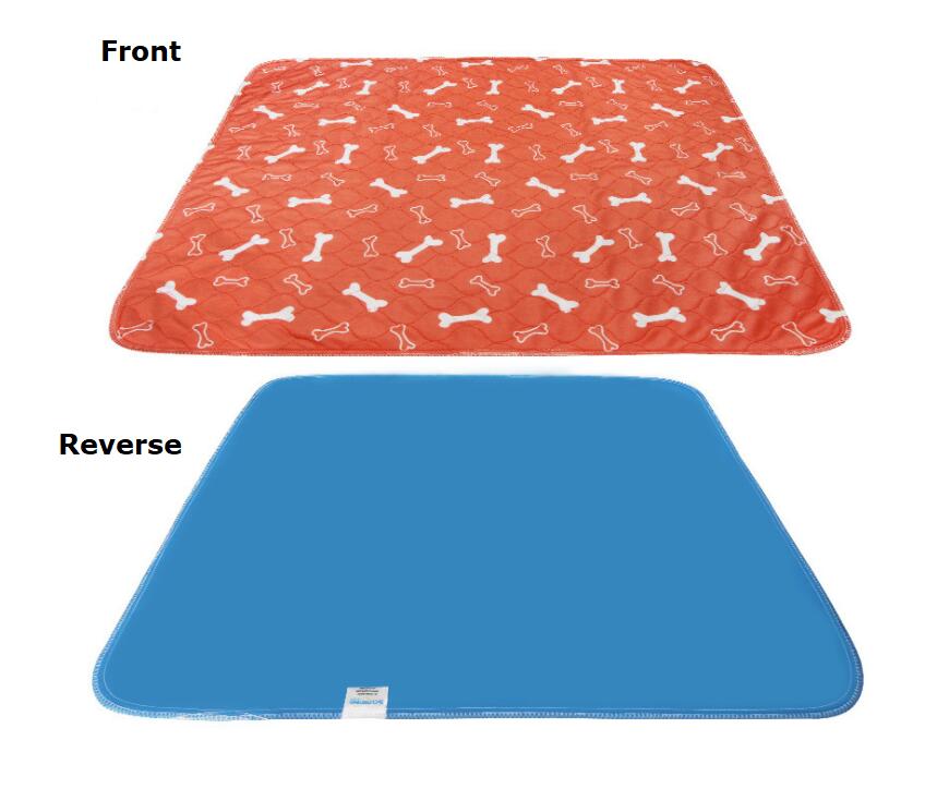 Puppy on 3-layer waterproof training pad showing absorbent surface