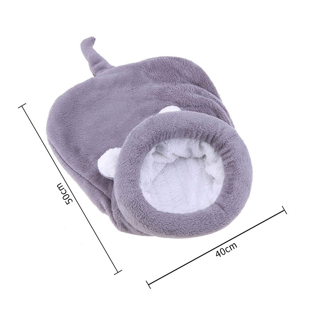 Warm Fleece Cat Sleeping Bag Bed