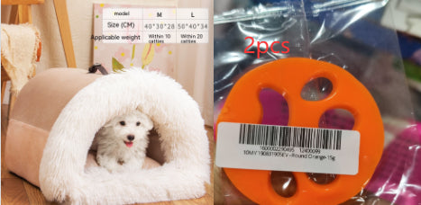 Ultra-Soft Long Fur Pet Nest Bed