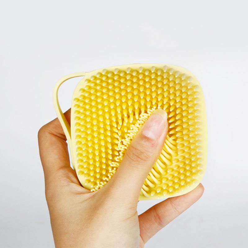 Premium silicone bath scrubber for pet grooming in multiple colors