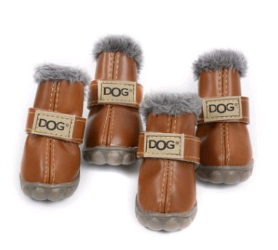 Cold Paws Are a Thing of the Past Warm Plush Snow Boots for Dogs