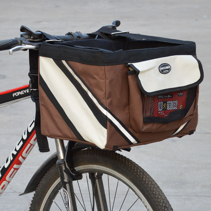 Removable Handlebar Pet Bike Basket Carrier
