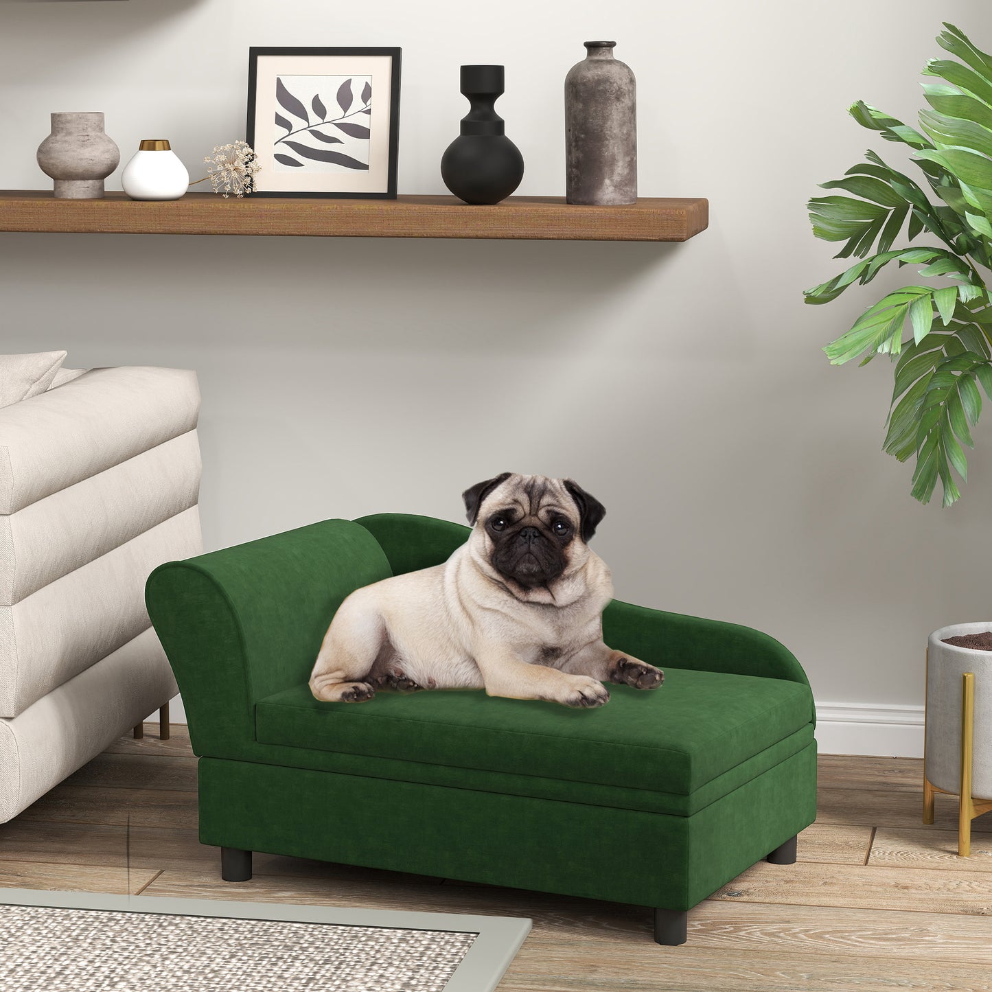 Pet Sofa Bed with Storage for cats and small dogs