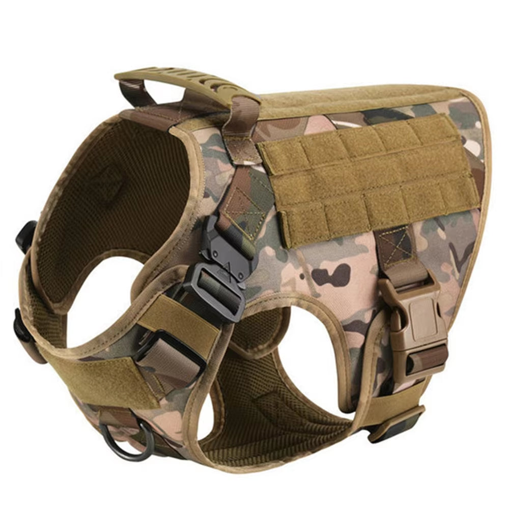 Tactical Dog Harness Set camouflage