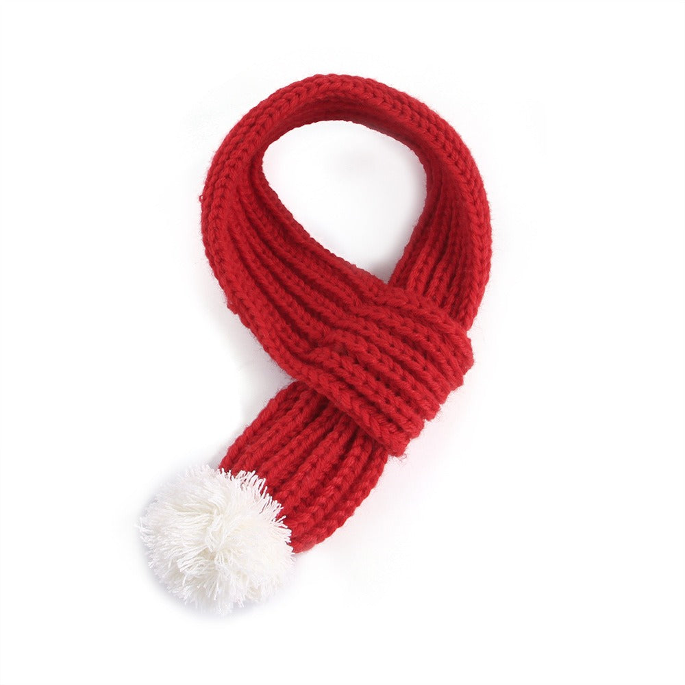 Knitted Christmas Pet Scarf