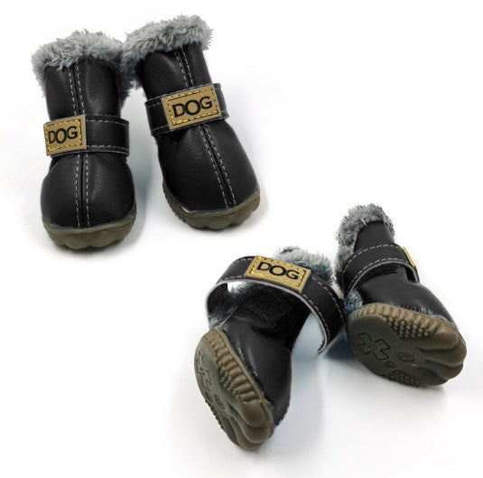 Warm Plush Snow Boots for Dogs
