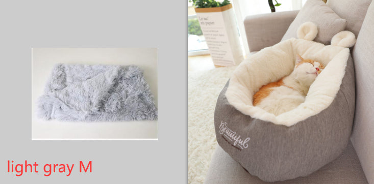 Warm Plush Sleeping Bag Pet Kennel