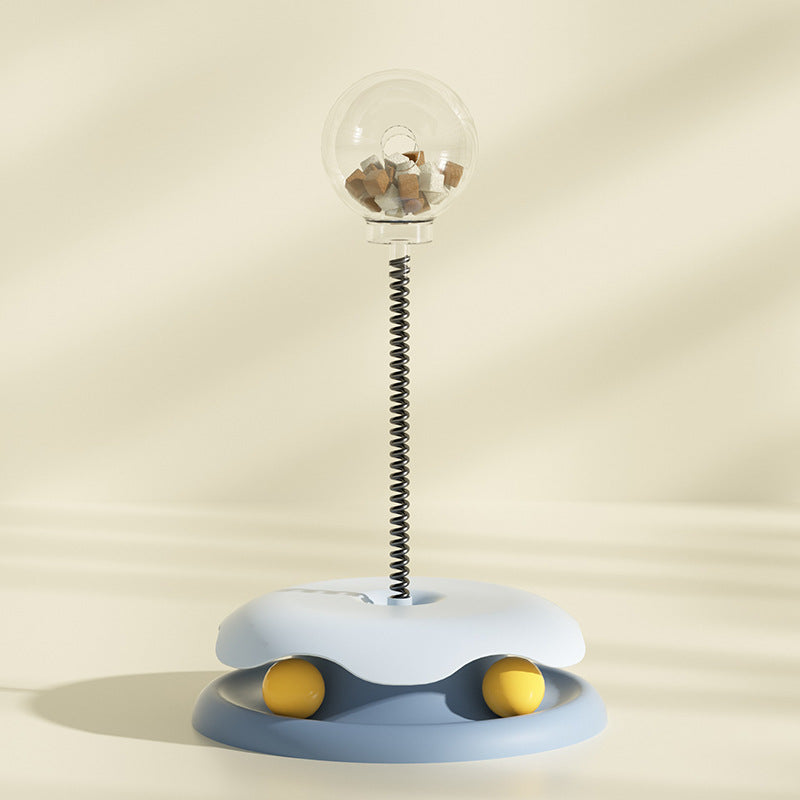 Cat Treat Turntable & Spring Ball Toy