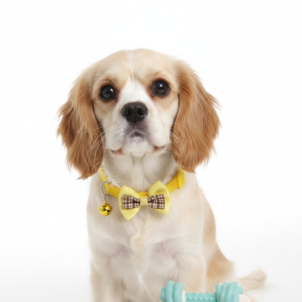 Plaid Bow Pet Collar