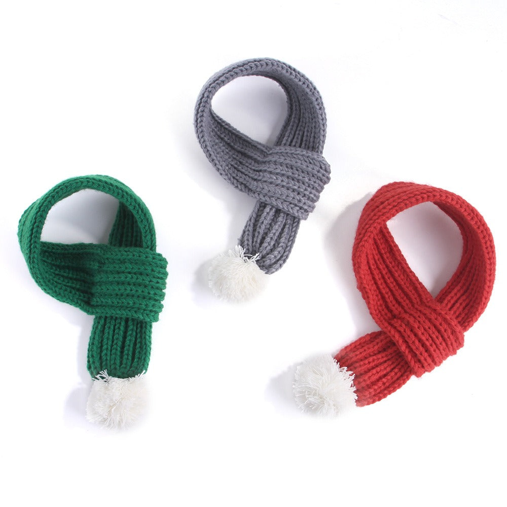 Knitted Christmas Pet Scarf