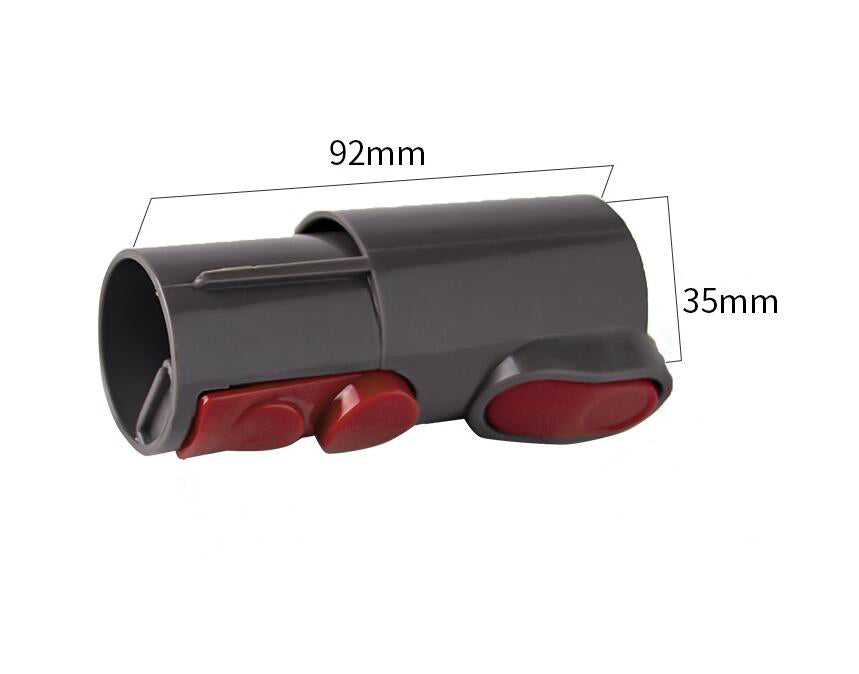 Pet vacuum grooming brush showing attachment set components