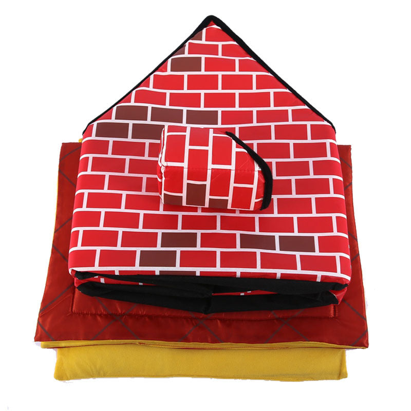 Chimney Villa Plush Cat House