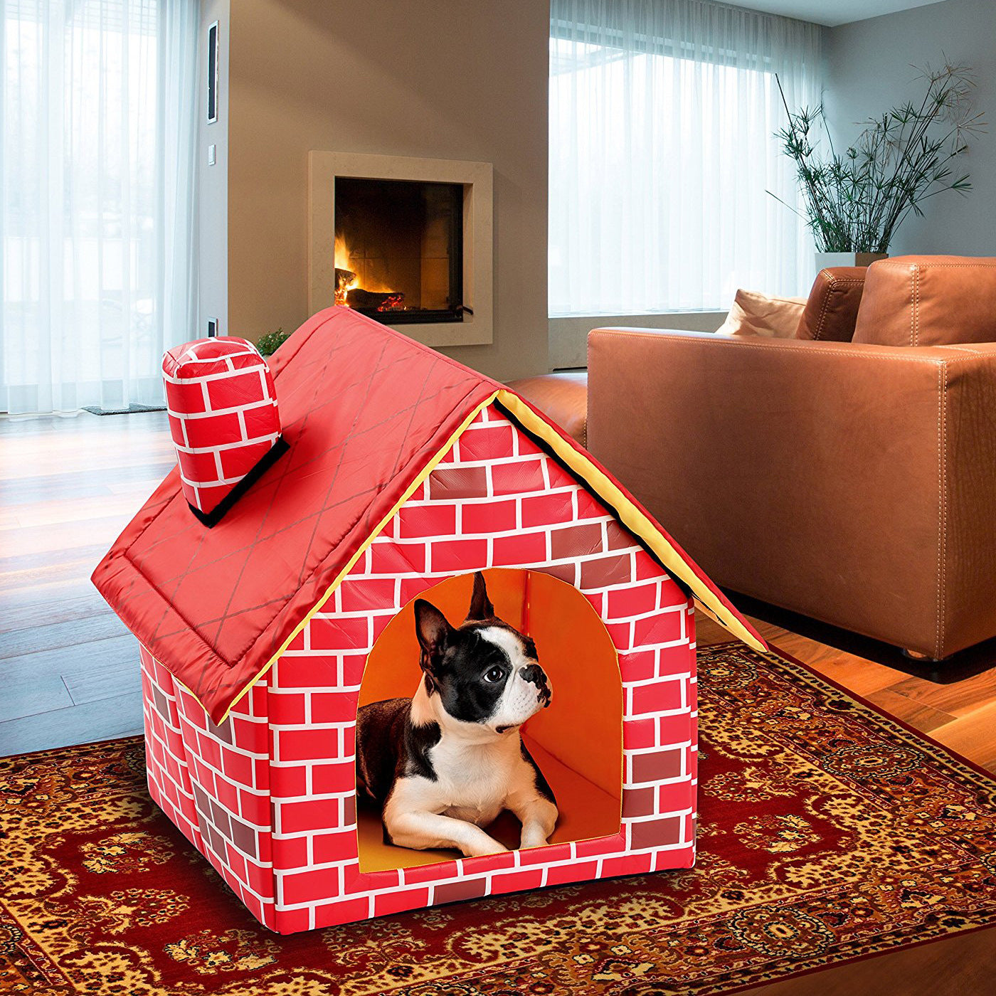Chimney Villa Plush Cat House