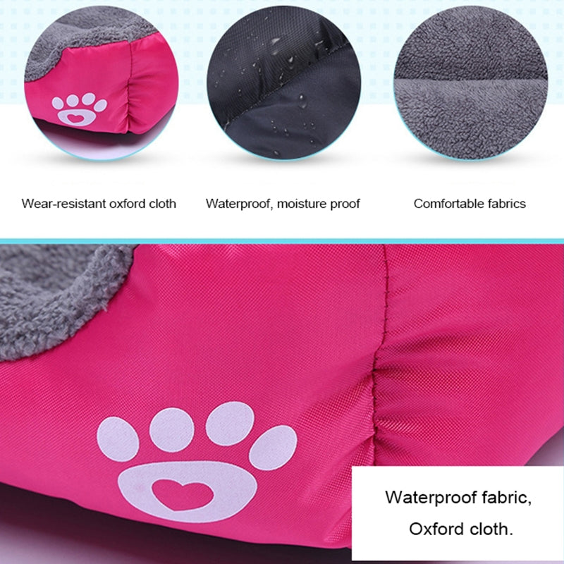 Cozy Fleece Pet Bed, Non-Slip Bottom