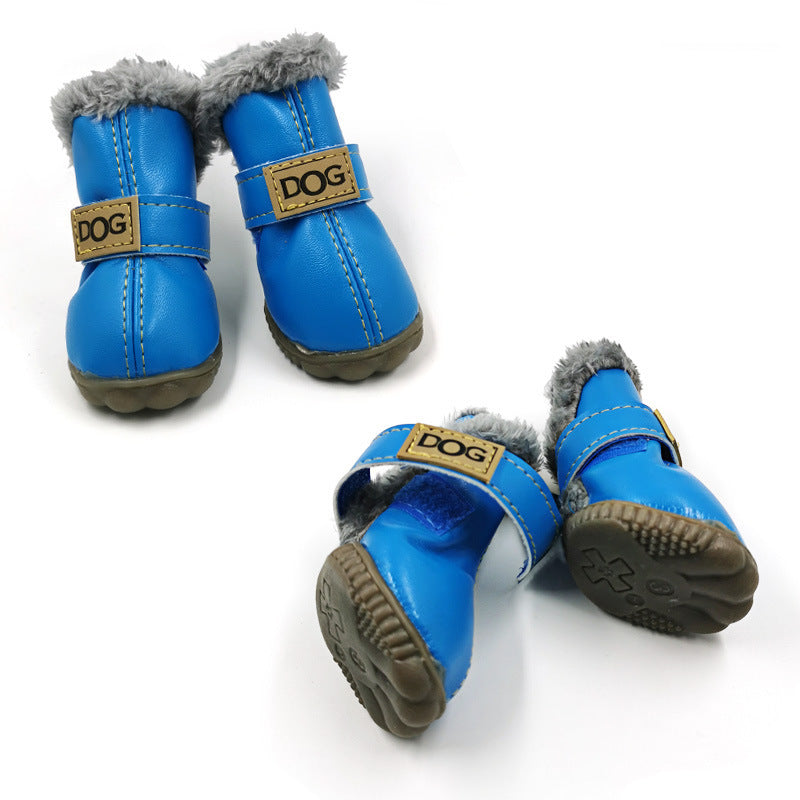 Warm Plush Snow Boots for Dogs