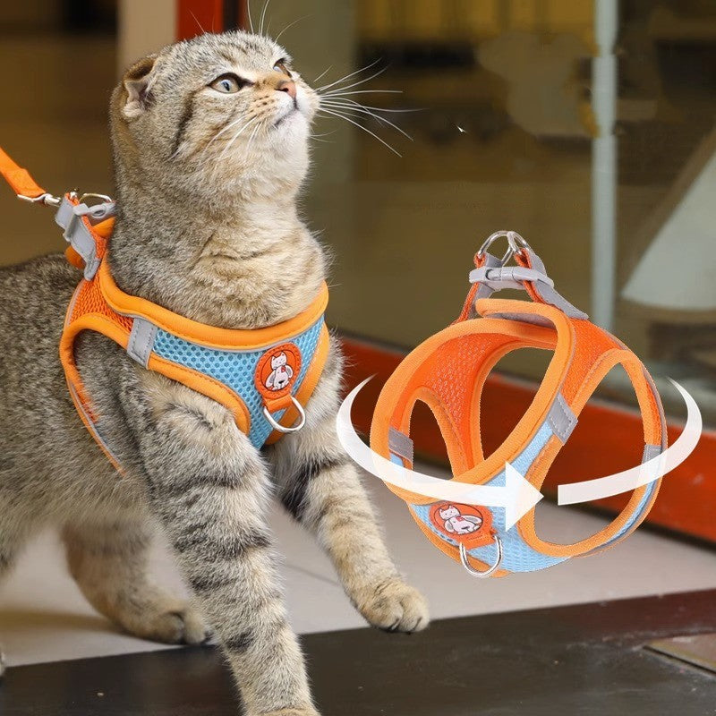 Reflective No-Pull Cats and Small Dog Harness and Leash Set