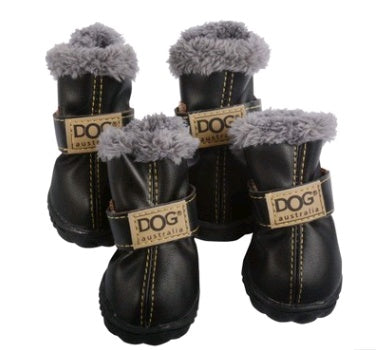 Warm Plush Snow Boots for Dogs
