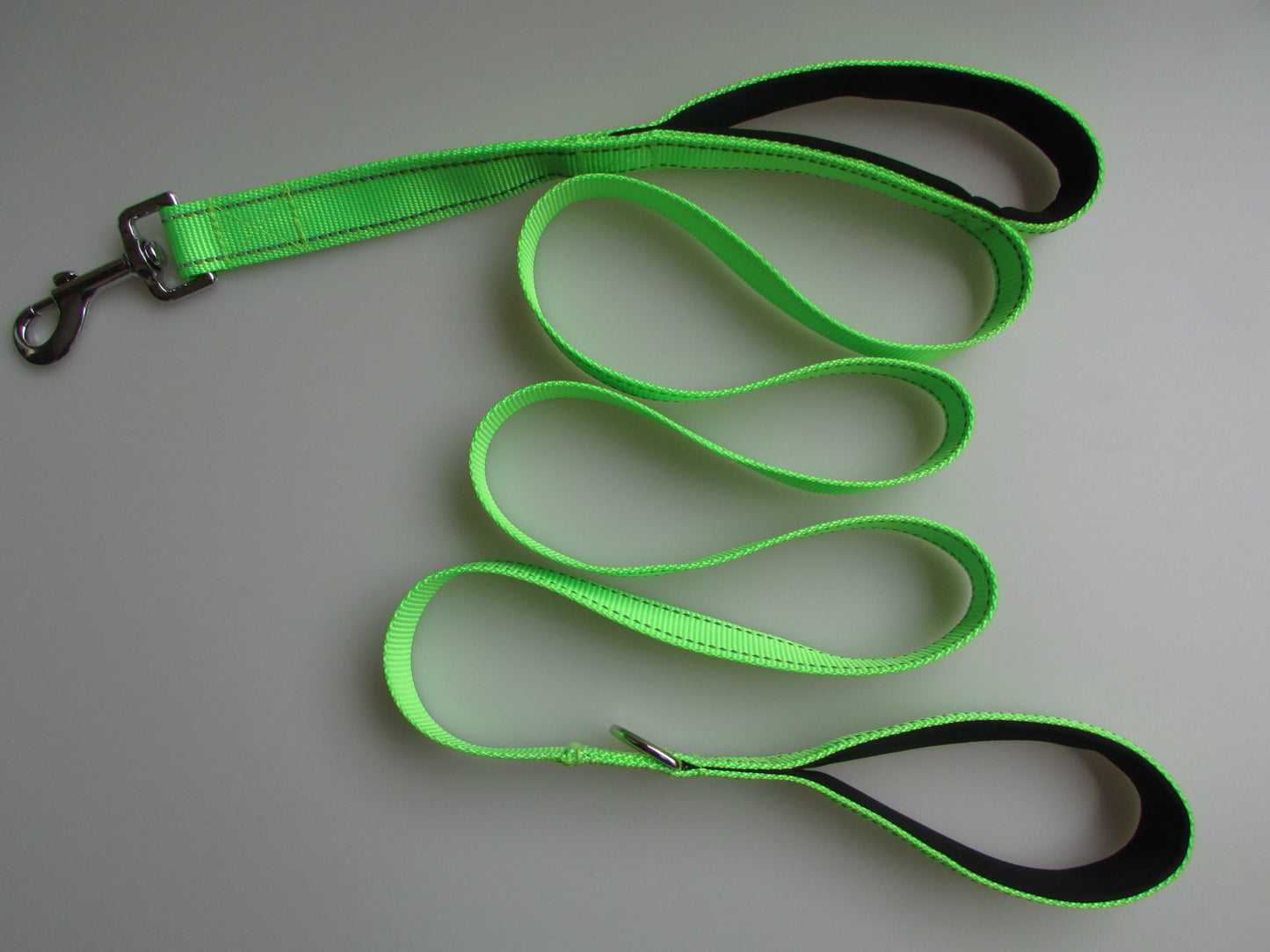 Double handle dog training leash in multiple colors