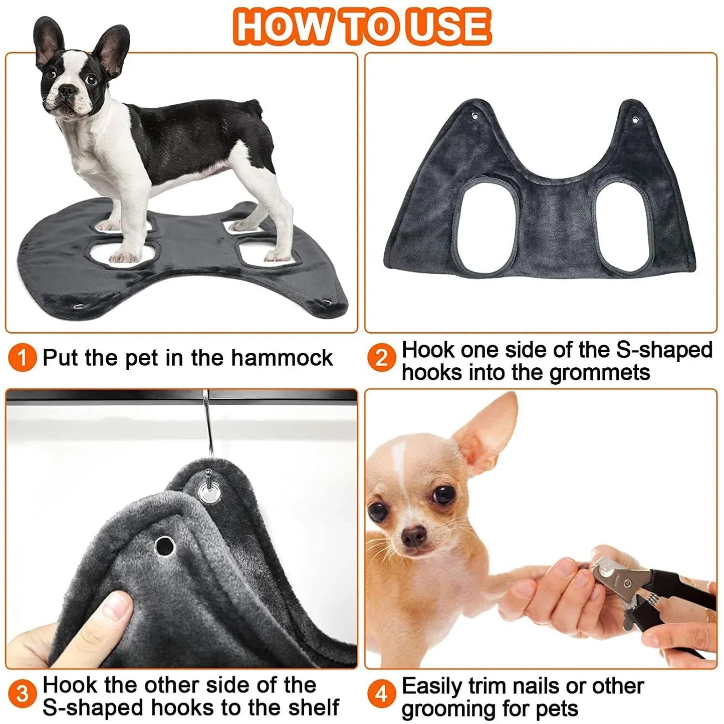 Breathable Pet Grooming Hammock