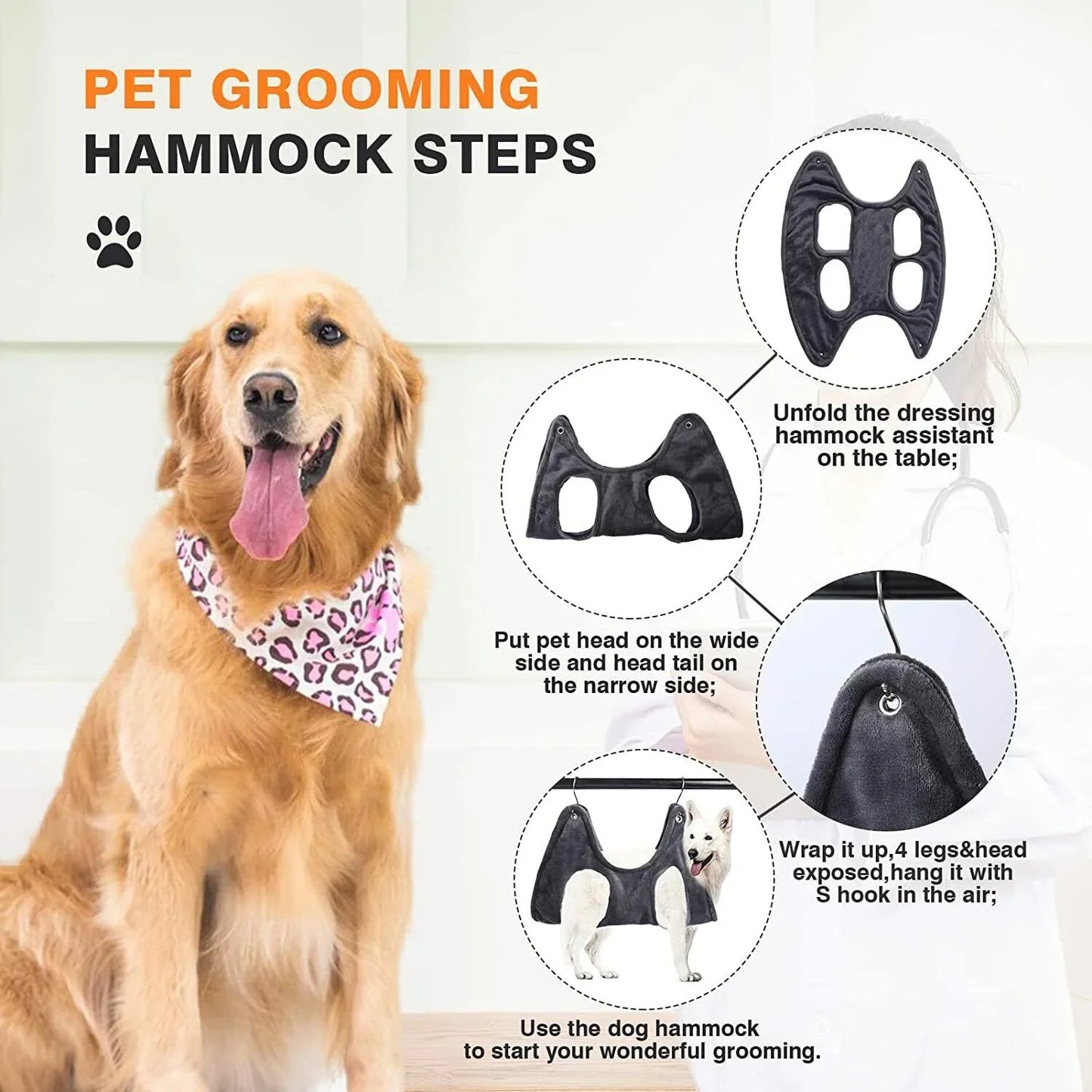 Breathable Pet Grooming Hammock