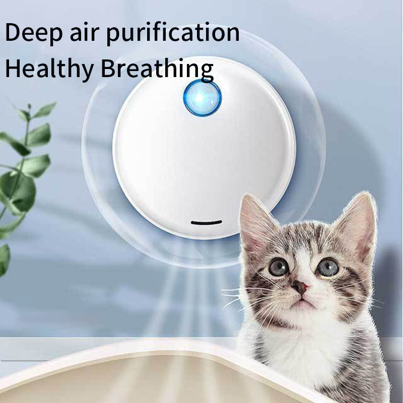 Smart Rechargeable Pet Odor Eliminator and Air Purifier for Litter Boxes and Kennels