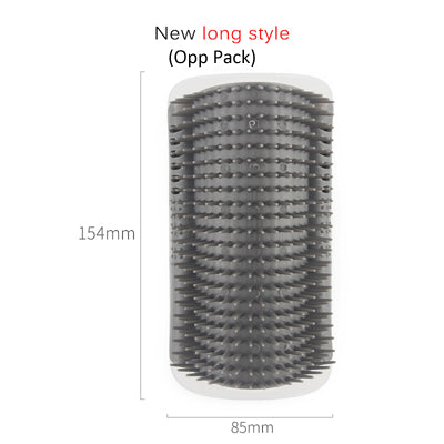 Wall mounted cat grooming brush in multiple sizes