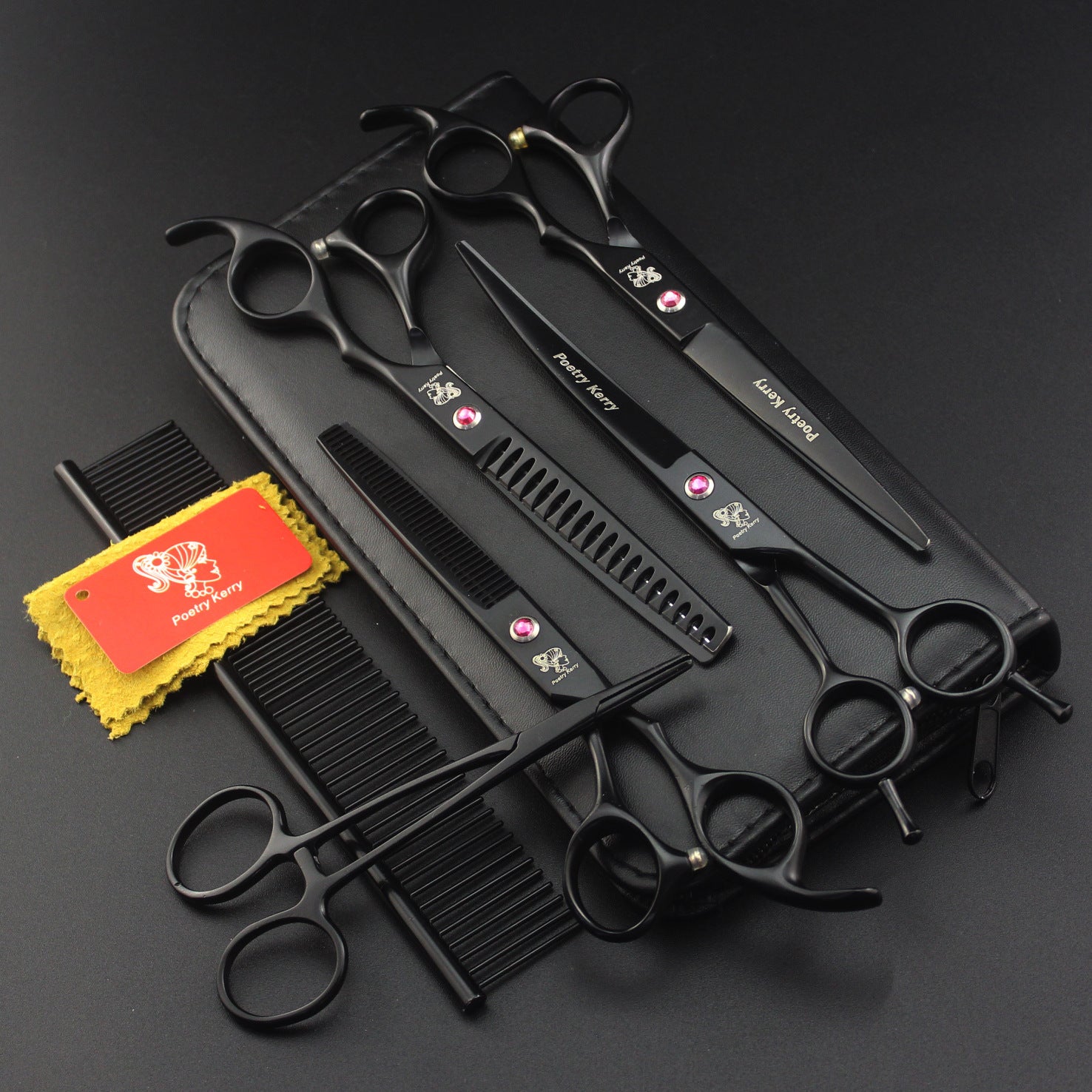 Salon-Quality Cuts at Home Professional 7-Inch Pet Grooming Scissors Set