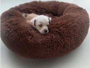 Ultra-Soft Corduroy Donut Cuddler Bed