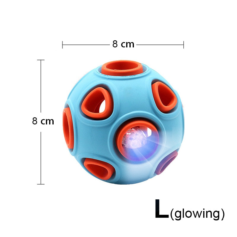 Rubber Food-Dispensing Ball Dog Toy
