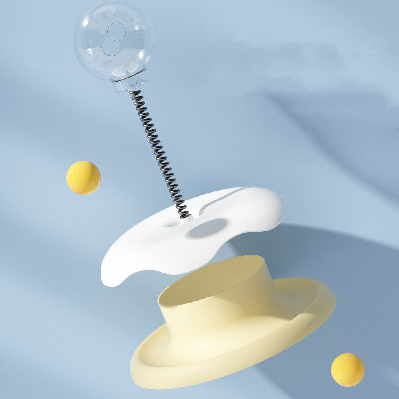 Cat Treat Turntable & Spring Ball Toy