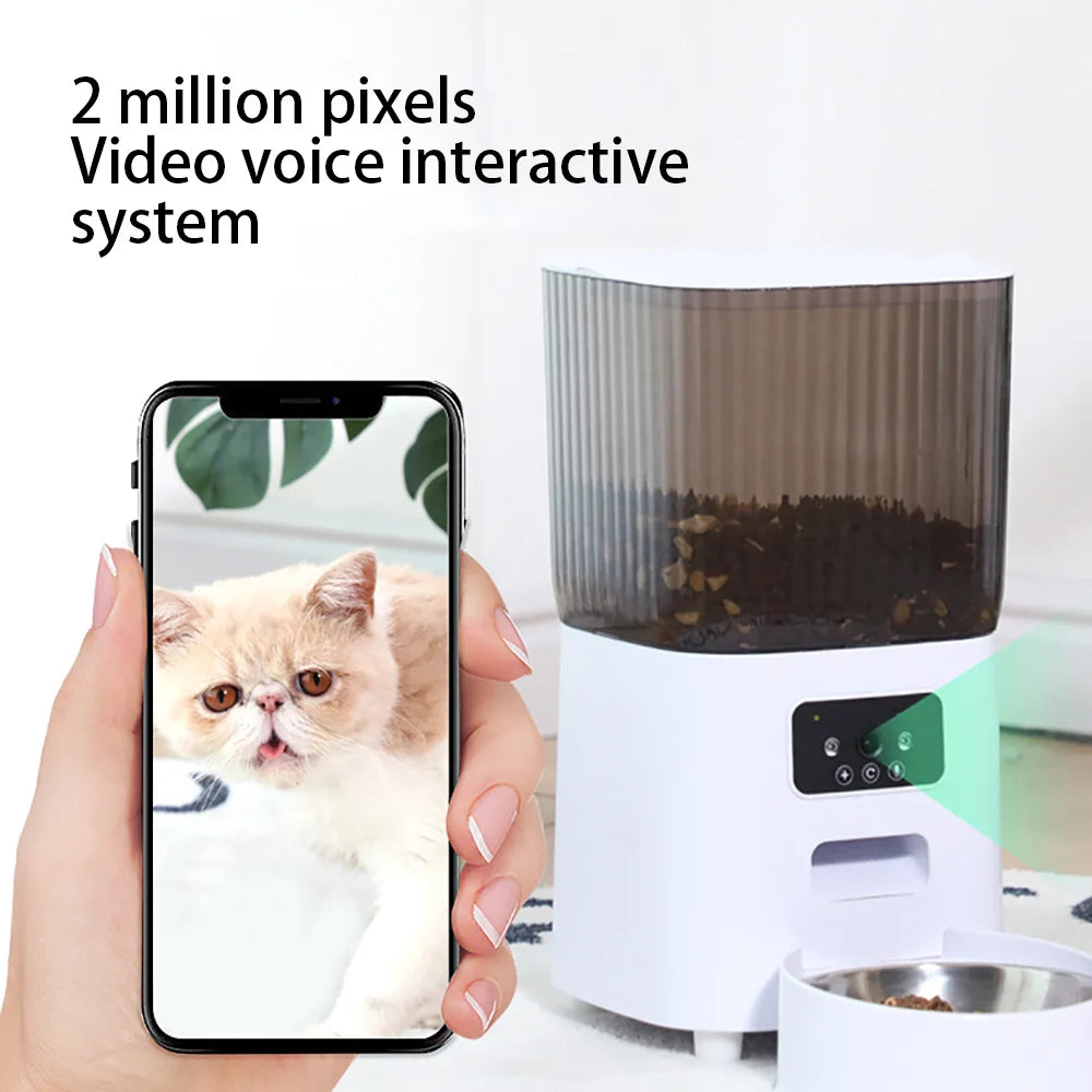 5L Smart WiFi Pet Feeder with Camera