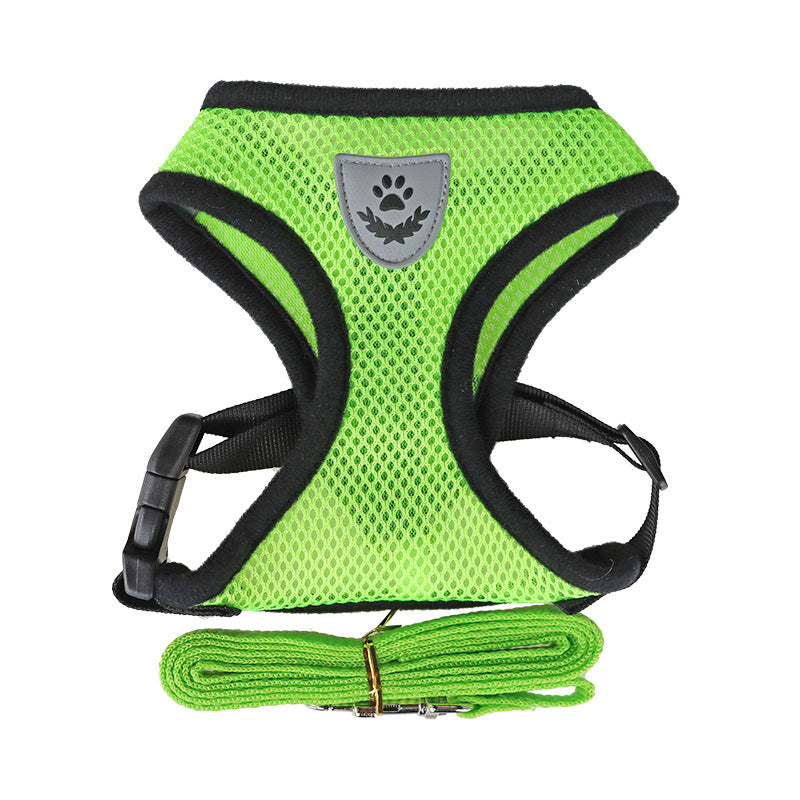 Adjustable Dog Chest Harness & Leash